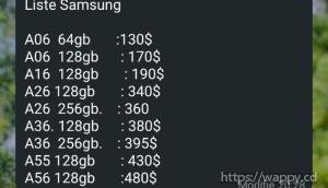 Téléphones Samsung