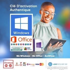 🔑 Clé d'activation authentique Windows & Office