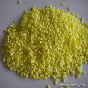 Acide sulfurique et du soufre jaune