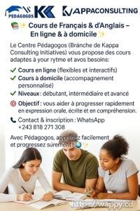Formation d'anglais en ligne et à domicile
