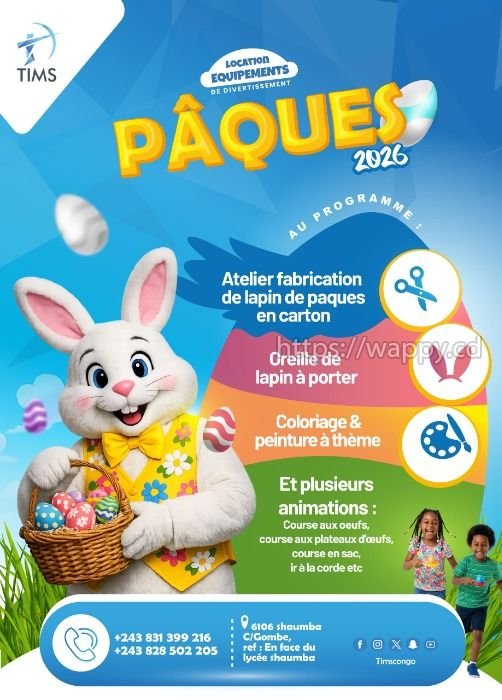 Mascotte lapin de pâques et ateliers ludiques