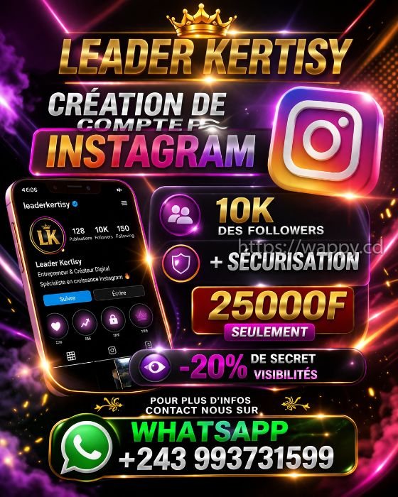Compte Instagram 10k des followers