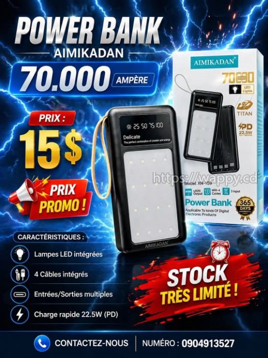 POWERBANK ORIGINAL 70.000 AMP