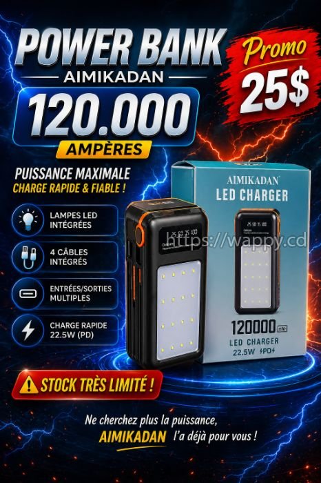 POWERBANK ORIGINAL 120.000 AMP