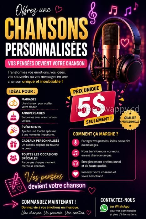 Chanson personnalisé