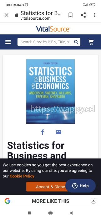 Statistics for business and economics 4th Edition