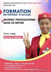 FORMATION EN HÔTESSE D'ACCUEIL