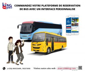 COMMANDEZ VOTRE PLATEFORME DE RESERVATION DE BUS