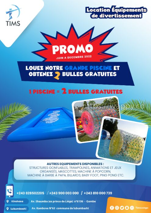 Promotion piscine gonflable