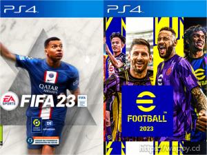 FIFA 23 et eFootball PES 2023 Installation PS4