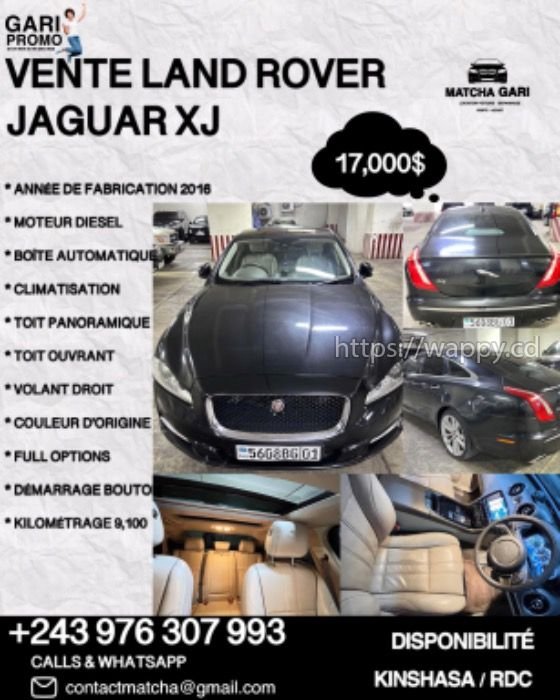 VENTE LAND ROVER JAGUAR XJ 2014 / KINSHASA