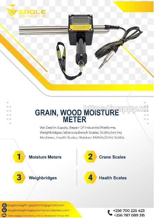 Moisture meters for maize, beans, coffee etc